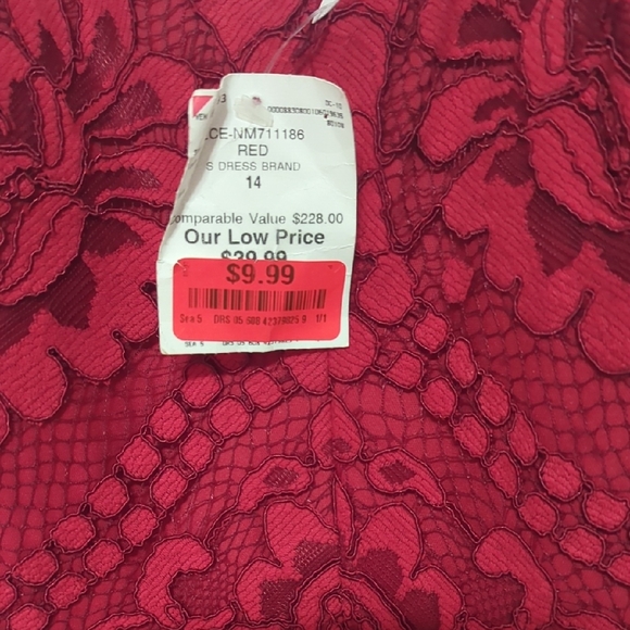 Red Spaghetti Strap Midi Sundress - Picture 5 of 6